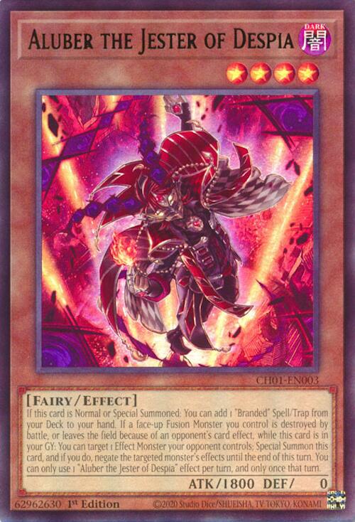 Aluber the Jester of Despia [CH01-EN003] Ultra Rare | Exor Games Dartmouth