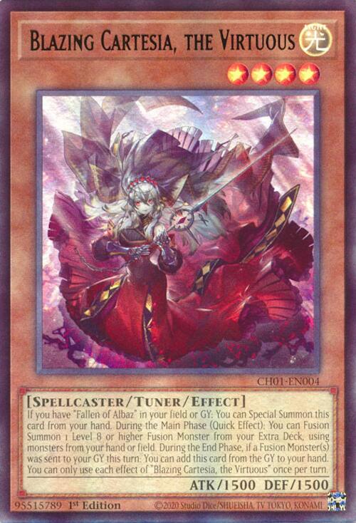 Blazing Cartesia, the Virtuous [CH01-EN004] Ultra Rare | Exor Games Dartmouth