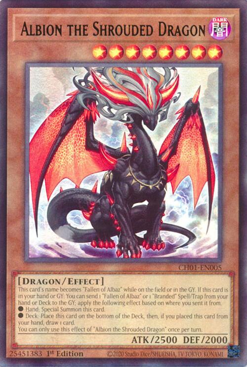 Albion the Shrouded Dragon [CH01-EN005] Ultra Rare | Exor Games Dartmouth