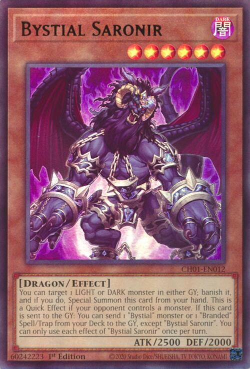 Bystial Saronir [CH01-EN012] Ultra Rare | Exor Games Dartmouth