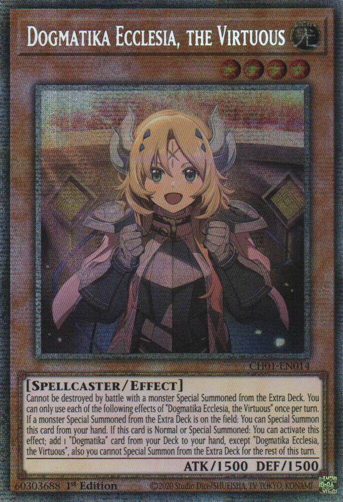 Dogmatika Ecclesia, the Virtuous (Starlight Rare) [CH01-EN014] Starlight Rare | Exor Games Dartmouth