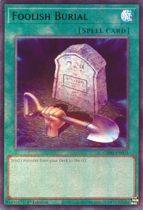 Foolish Burial [CH01-EN031] Ultra Rare | Exor Games Dartmouth