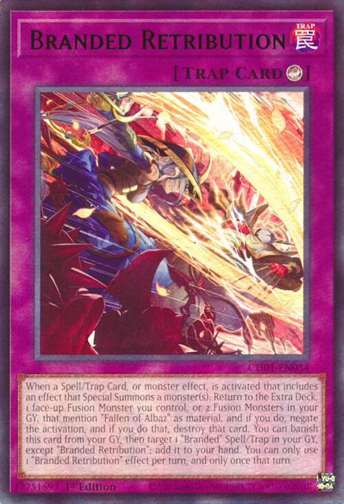 Branded Retribution [CH01-EN034] Ultra Rare | Exor Games Dartmouth