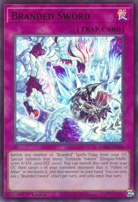 Branded Sword [CH01-EN036] Ultra Rare | Exor Games Dartmouth