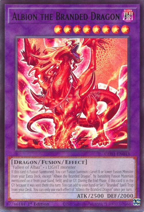 Albion the Branded Dragon [CH01-EN043] Ultra Rare | Exor Games Dartmouth