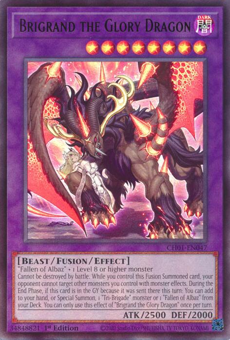 Brigrand the Glory Dragon [CH01-EN047] Ultra Rare | Exor Games Dartmouth
