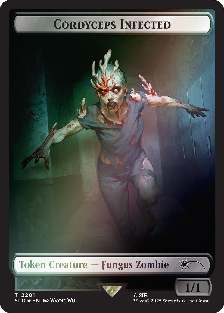 Cordyceps Infected Token (2201) (Rainbow Foil) [Secret Lair Drop Series] | Exor Games Dartmouth