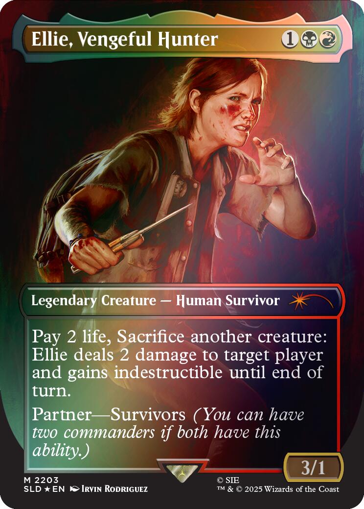 Ellie, Vengeful Hunter (Rainbow Foil) [Secret Lair Drop Series] | Exor Games Dartmouth