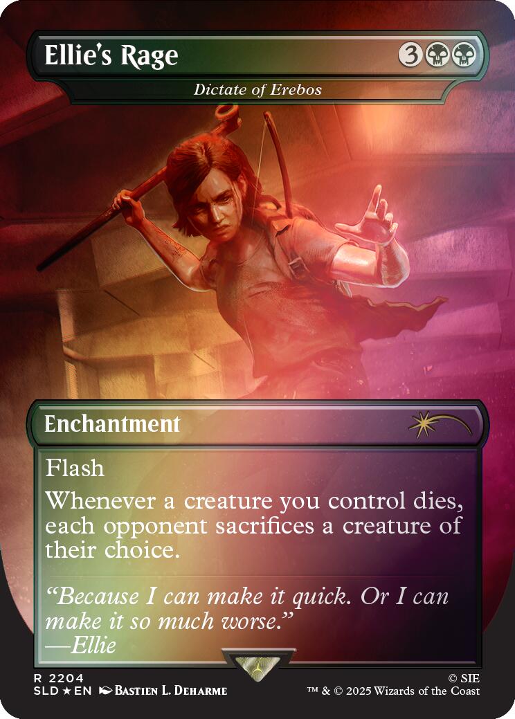 Ellie's Rage - Dictate of Erebos (Rainbow Foil) [Secret Lair Drop Series] | Exor Games Dartmouth