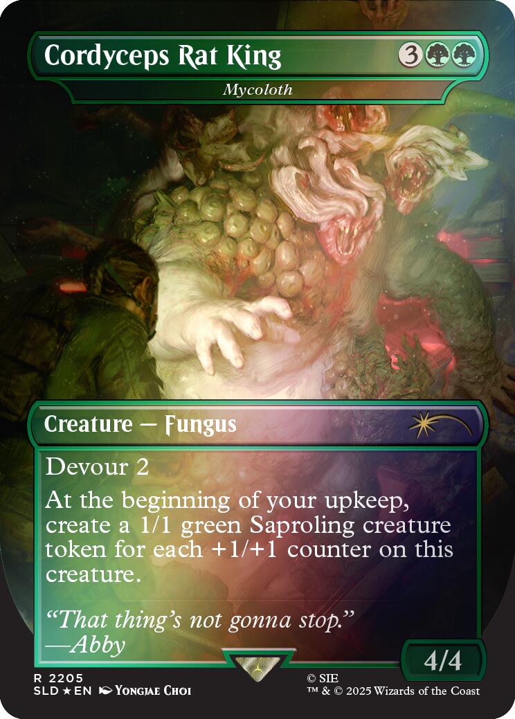 Cordyceps Rat King - Mycoloth (Rainbow Foil) [Secret Lair Drop Series] | Exor Games Dartmouth