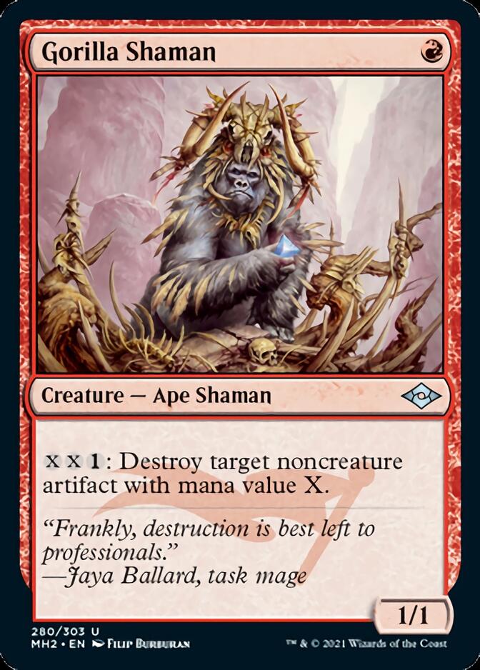 Gorilla Shaman (Foil Etched) [Modern Horizons 2] | Exor Games Dartmouth