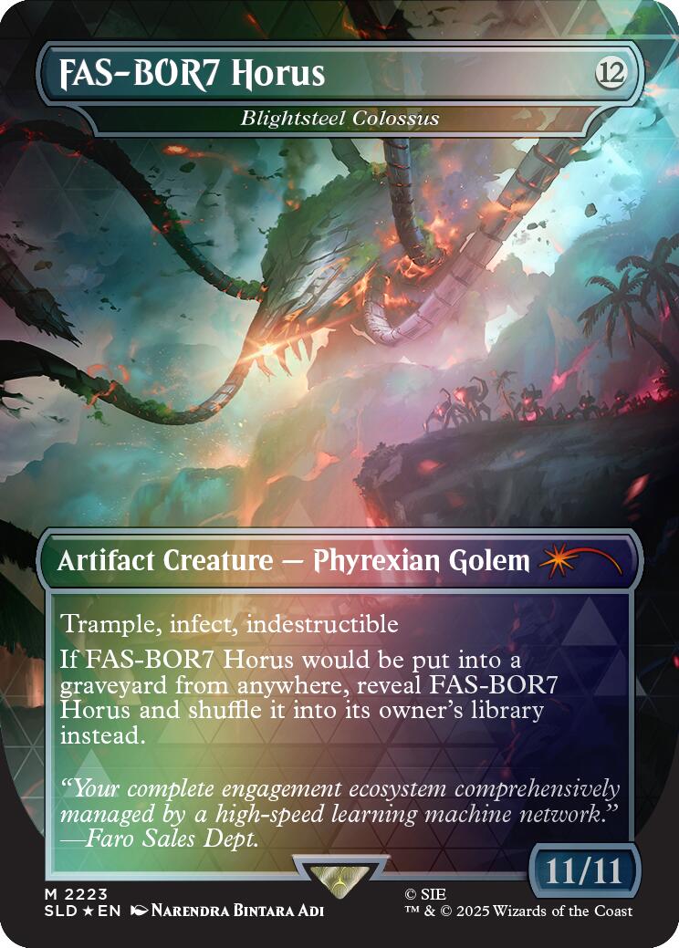 FAS-BOR7 Horus - Blightsteel Colossus (Rainbow Foil) [Secret Lair Drop Series] | Exor Games Dartmouth