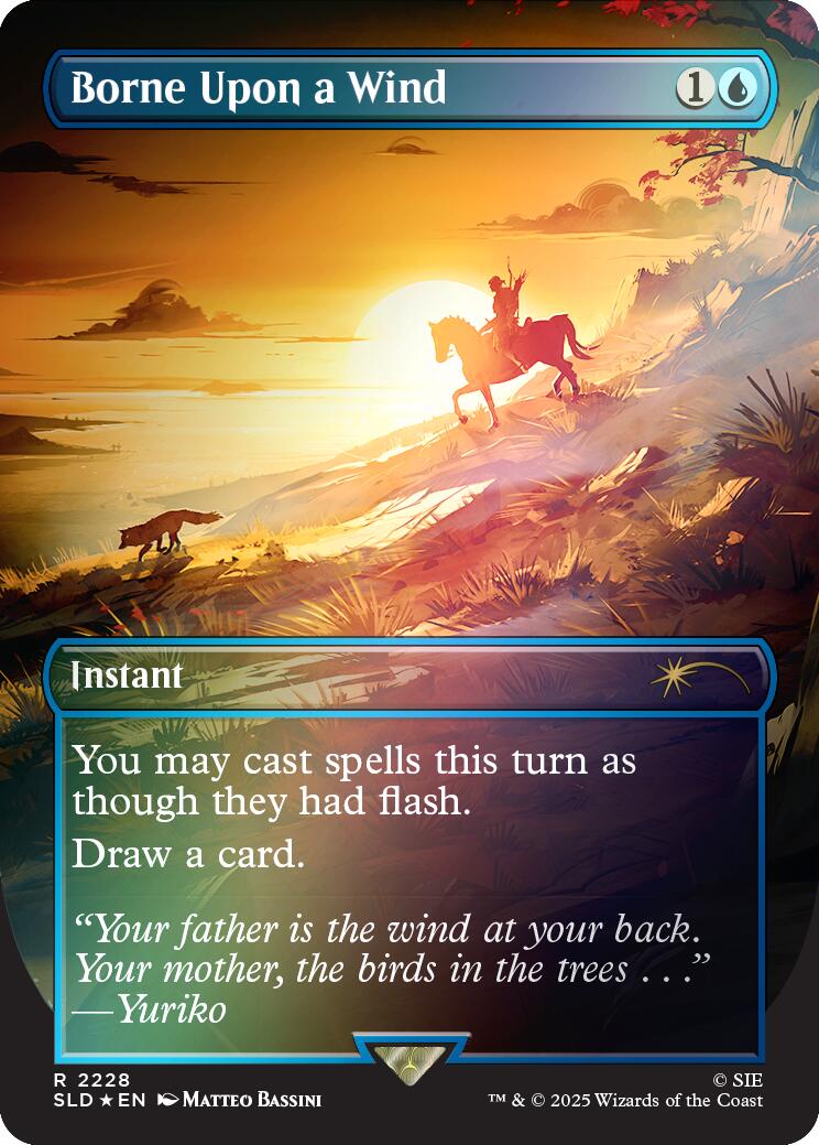 Borne Upon a Wind (Rainbow Foil) [Secret Lair Drop Series] | Exor Games Dartmouth