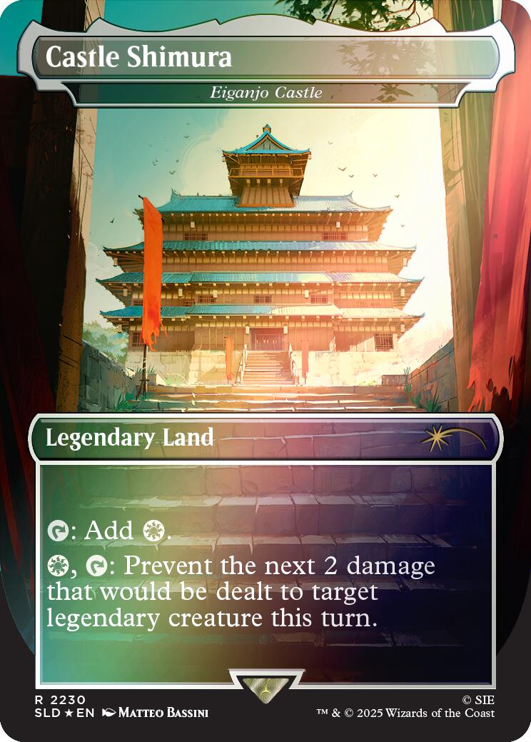Castle Shimura - Eiganjo Castle (Rainbow Foil) [Secret Lair Drop Series] | Exor Games Dartmouth