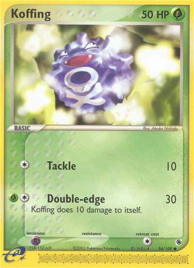 Koffing (54/109) [EX: Ruby & Sapphire] | Exor Games Dartmouth