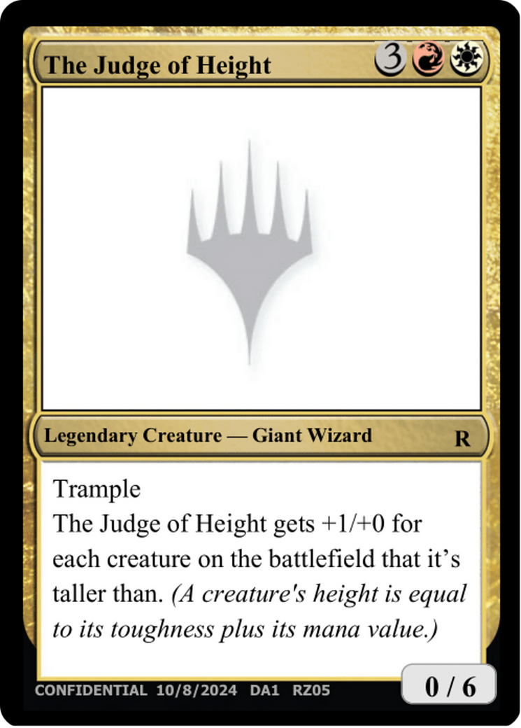 The Judge of Height [Unknown Event] | Exor Games Dartmouth