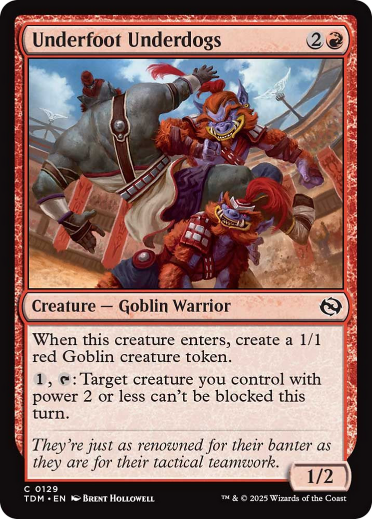 Underfoot Underdogs [Tarkir: Dragonstorm] | Exor Games Dartmouth