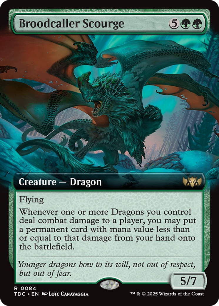 Broodcaller Scourge (Extended Art) [Tarkir: Dragonstorm Commander] | Exor Games Dartmouth