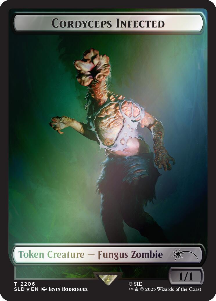Cordyceps Infected Token (2206) (Rainbow Foil) [Secret Lair Drop Series] | Exor Games Dartmouth