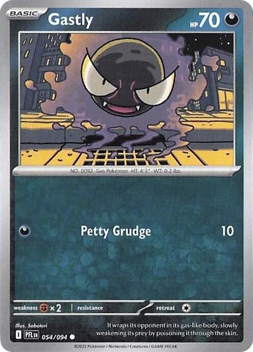 Gastly (054/094) (Reverse Holo) [Mega Evolution: Phantasmal Flames] | Exor Games Dartmouth