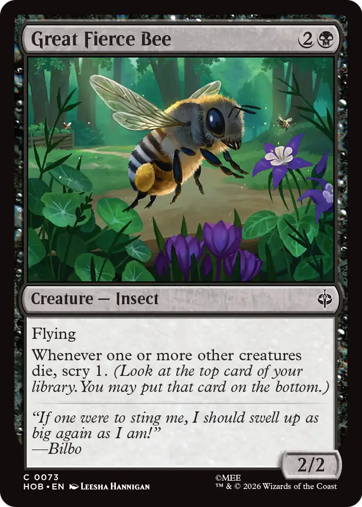 Great Fierce Bee [The Hobbit] | Exor Games Dartmouth