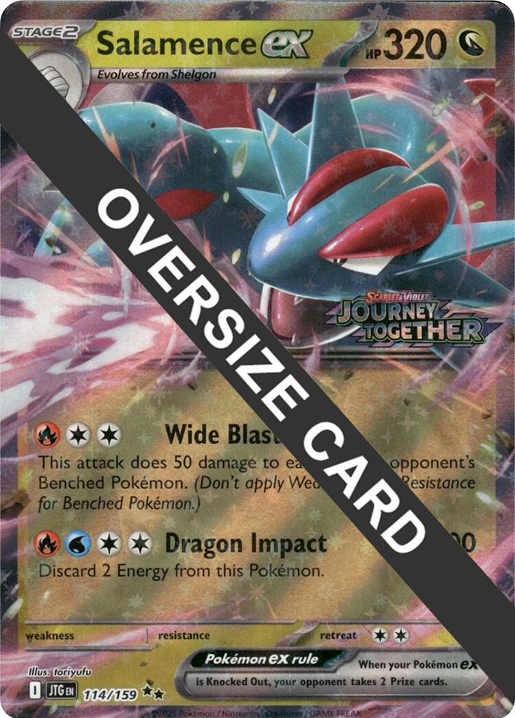 Salamence ex (114/159) (Jumbo Card) [Scarlet & Violet: Journey Together] | Exor Games Dartmouth