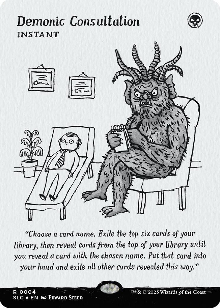 Demonic Consultation (Halo Foil) [Secret Lair Countdown Kit] | Exor Games Dartmouth