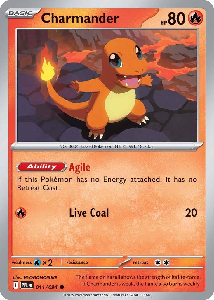 Charmander (011/094) [Mega Evolution: Phantasmal Flames] | Exor Games Dartmouth
