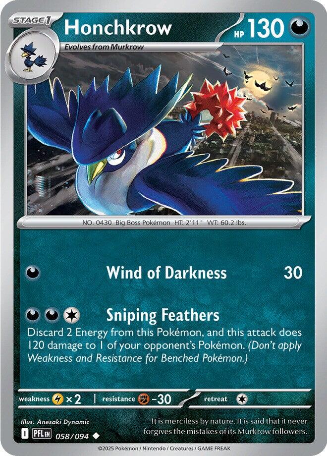 Honchkrow (058/094) [Mega Evolution: Phantasmal Flames] | Exor Games Dartmouth