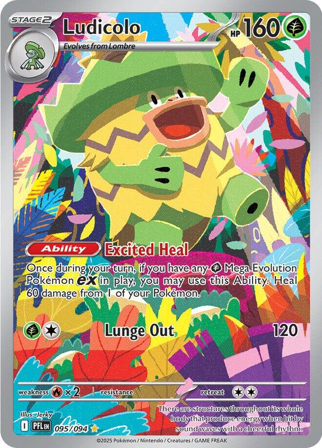 Ludicolo (095/094) [Mega Evolution: Phantasmal Flames] | Exor Games Dartmouth