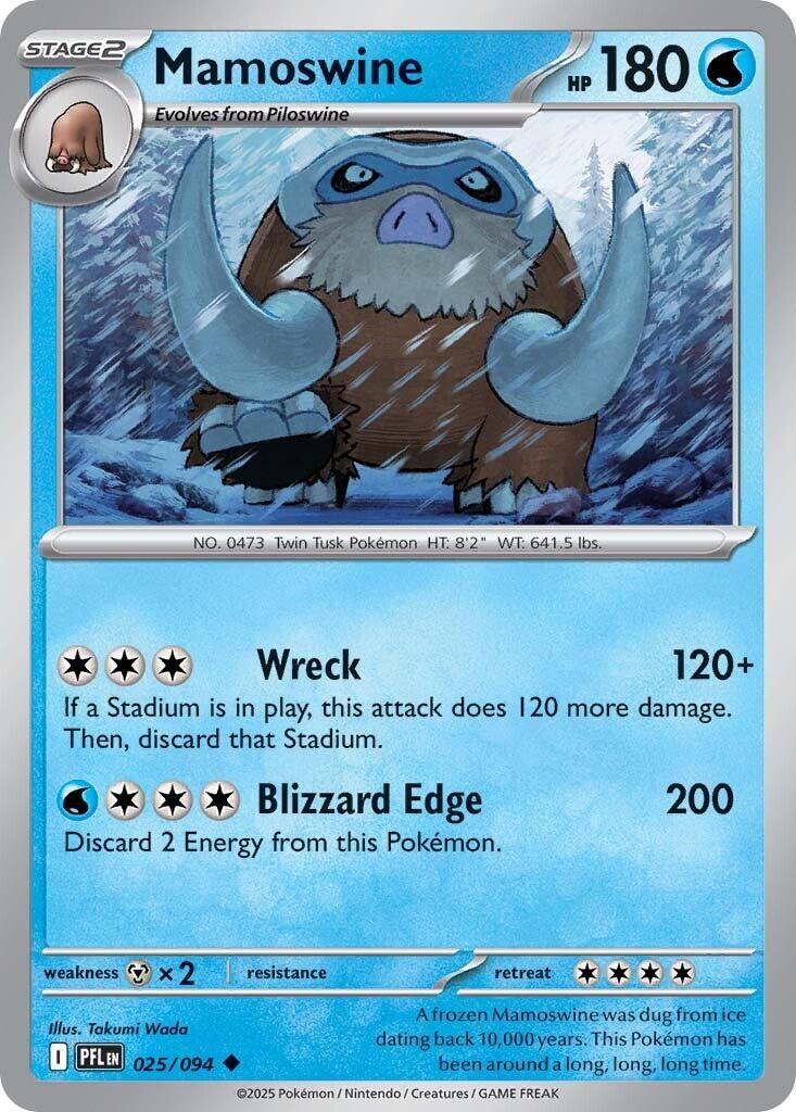 Mamoswine (025/094) [Mega Evolution: Phantasmal Flames] | Exor Games Dartmouth