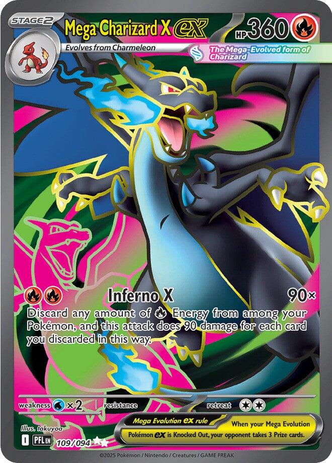Mega Charizard X ex (109/094) [Mega Evolution: Phantasmal Flames] | Exor Games Dartmouth