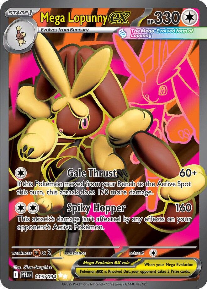 Mega Lopunny ex (115/094) [Mega Evolution: Phantasmal Flames] | Exor Games Dartmouth