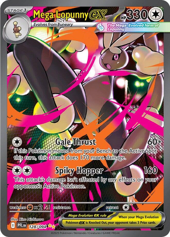Mega Lopunny ex (128/094) [Mega Evolution: Phantasmal Flames] | Exor Games Dartmouth