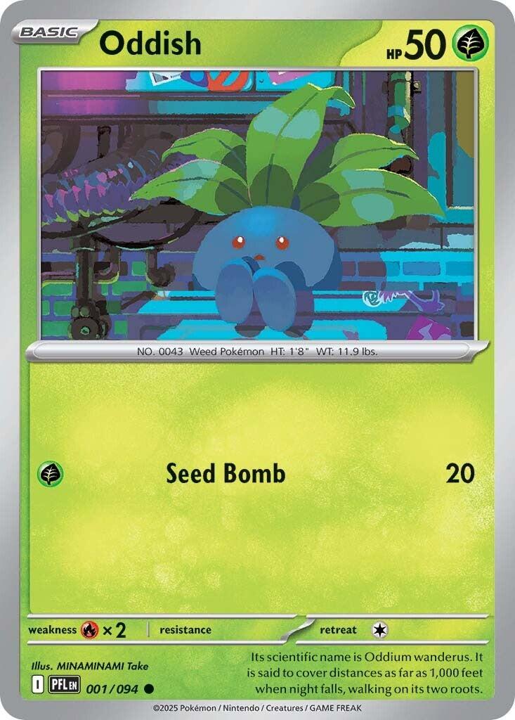 Oddish (001/094) [Mega Evolution: Phantasmal Flames] | Exor Games Dartmouth