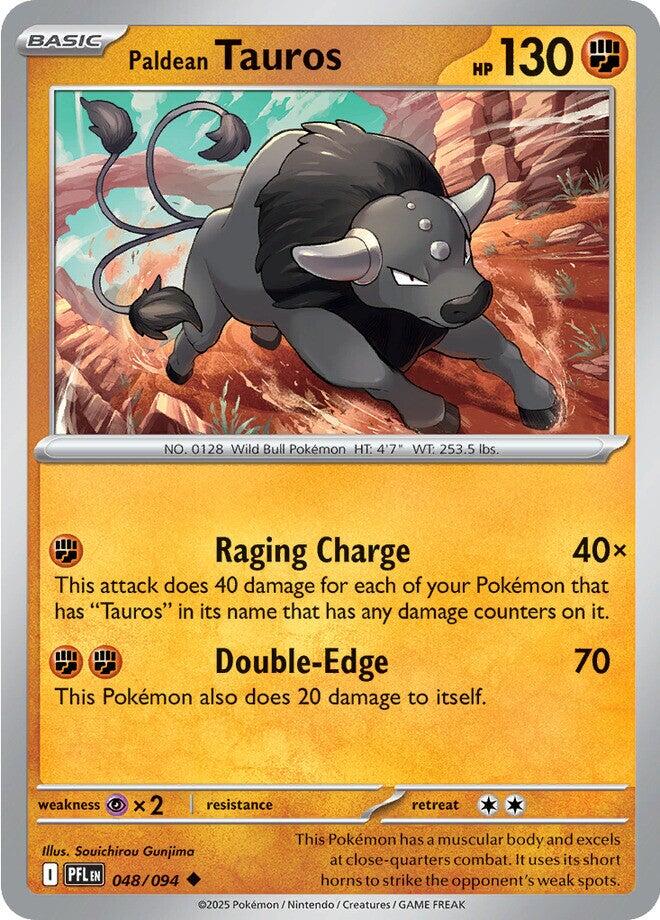 Paldean Tauros (048/094) [Mega Evolution: Phantasmal Flames] | Exor Games Dartmouth