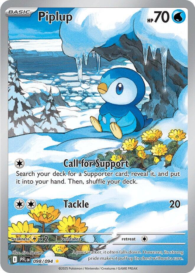 Piplup (098/094) [Mega Evolution: Phantasmal Flames] | Exor Games Dartmouth