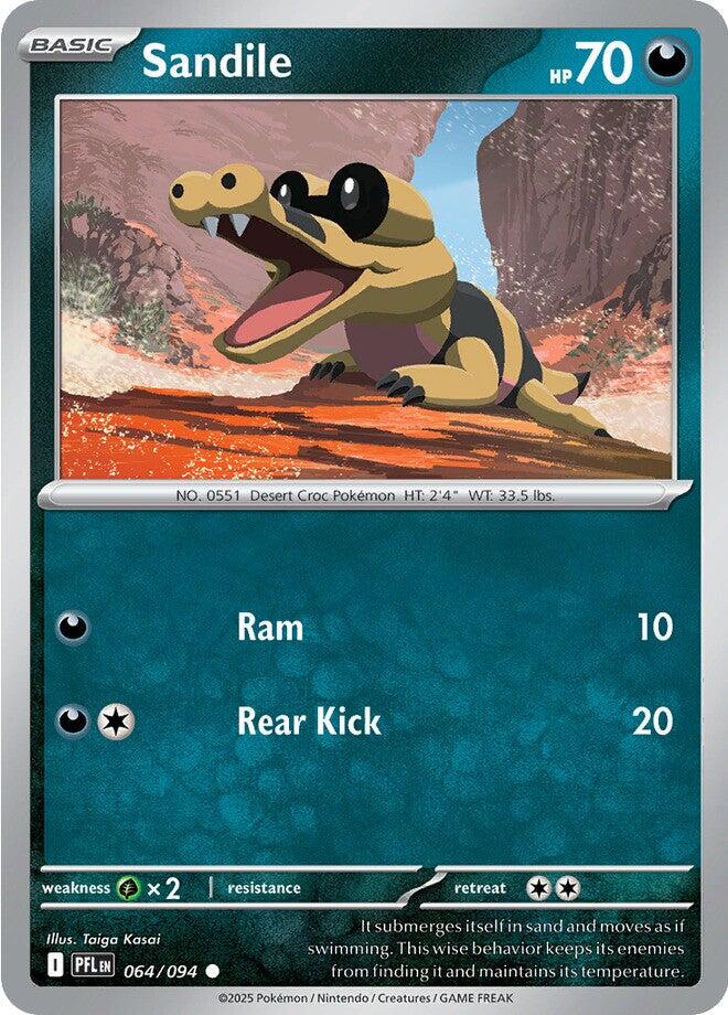 Sandile (064/094) [Mega Evolution: Phantasmal Flames] | Exor Games Dartmouth