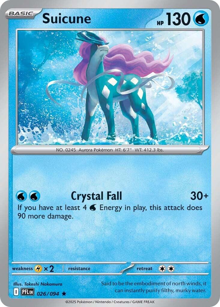 Suicune (026/094) [Mega Evolution: Phantasmal Flames] | Exor Games Dartmouth