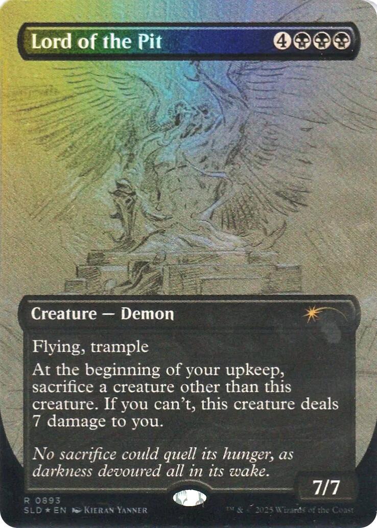 Lord of the Pit (Sketch Showcase) (Rainbow Foil) [Secret Lair Drop Series] | Exor Games Dartmouth
