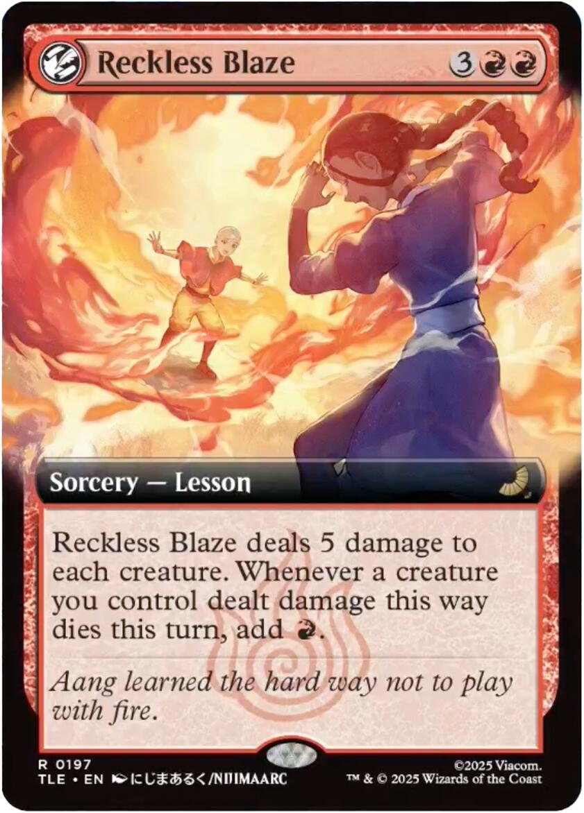 Reckless Blaze (Extended Art) [Avatar: The Last Airbender: Eternal-Legal] | Exor Games Dartmouth