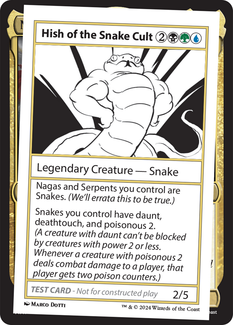 Hish of the Snake Cult [Mystery Booster 2 Playtest Cards] | Exor Games Dartmouth