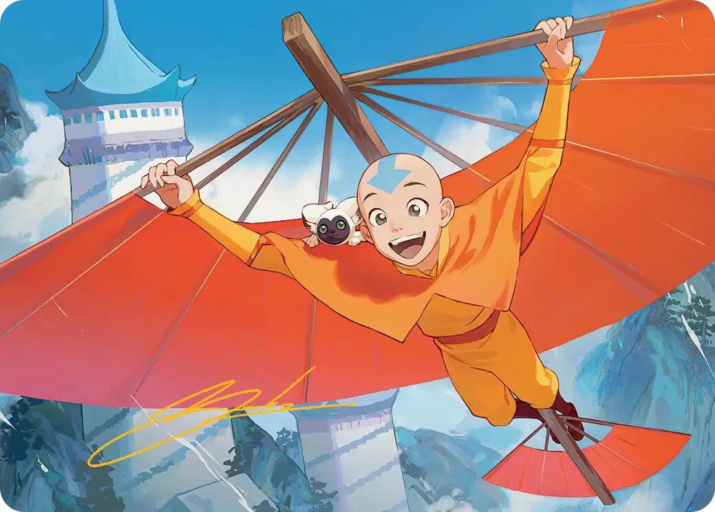 Aang, the Last Airbender Art Card (Gold-Stamped Signature) [Avatar: The Last Airbender Art Series] | Exor Games Dartmouth