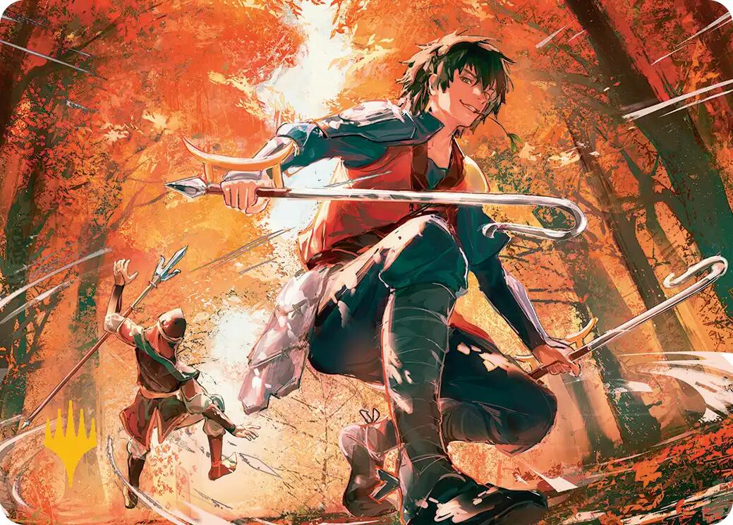 Jet, Rebel Leader Art Card (Gold-Stamped Planeswalker Symbol) [Avatar: The Last Airbender Art Series] | Exor Games Dartmouth