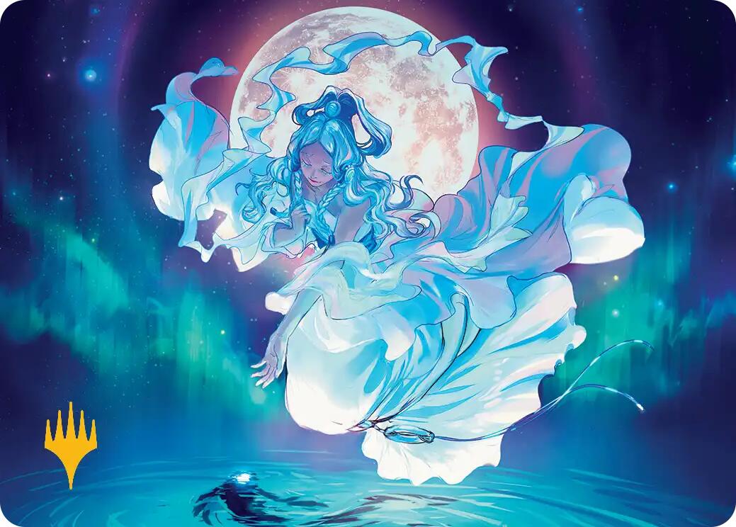 Yue, the Moon Spirit Art Card (Gold-Stamped Planeswalker Symbol) [Avatar: The Last Airbender Art Series] | Exor Games Dartmouth