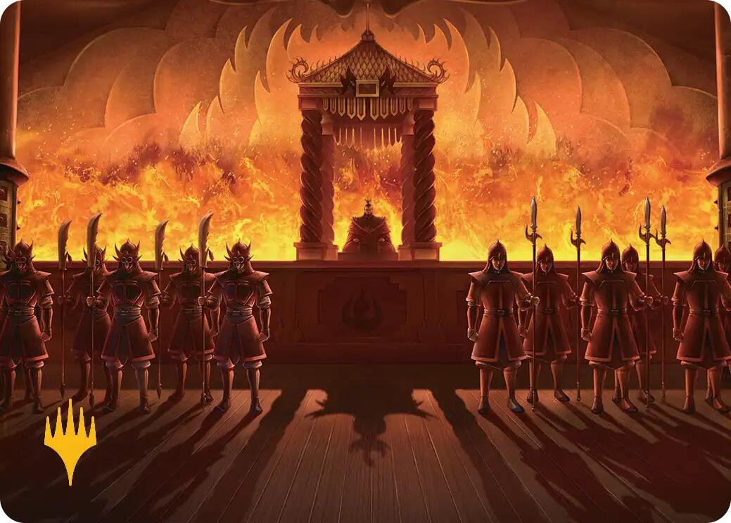 Fire Lord Ozai Art Card (Gold-Stamped Planeswalker Symbol) [Avatar: The Last Airbender Art Series] | Exor Games Dartmouth