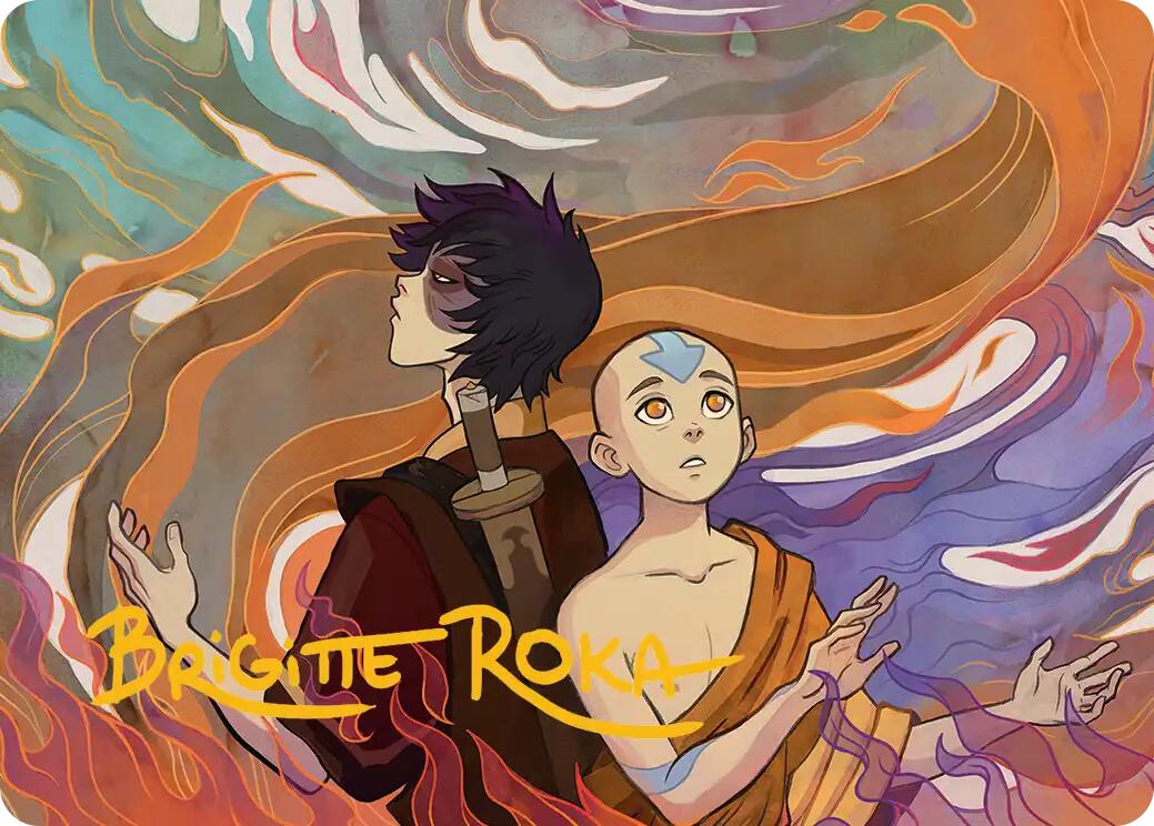 Fated Firepower Art Card (Gold-Stamped Signature) [Avatar: The Last Airbender Art Series] | Exor Games Dartmouth