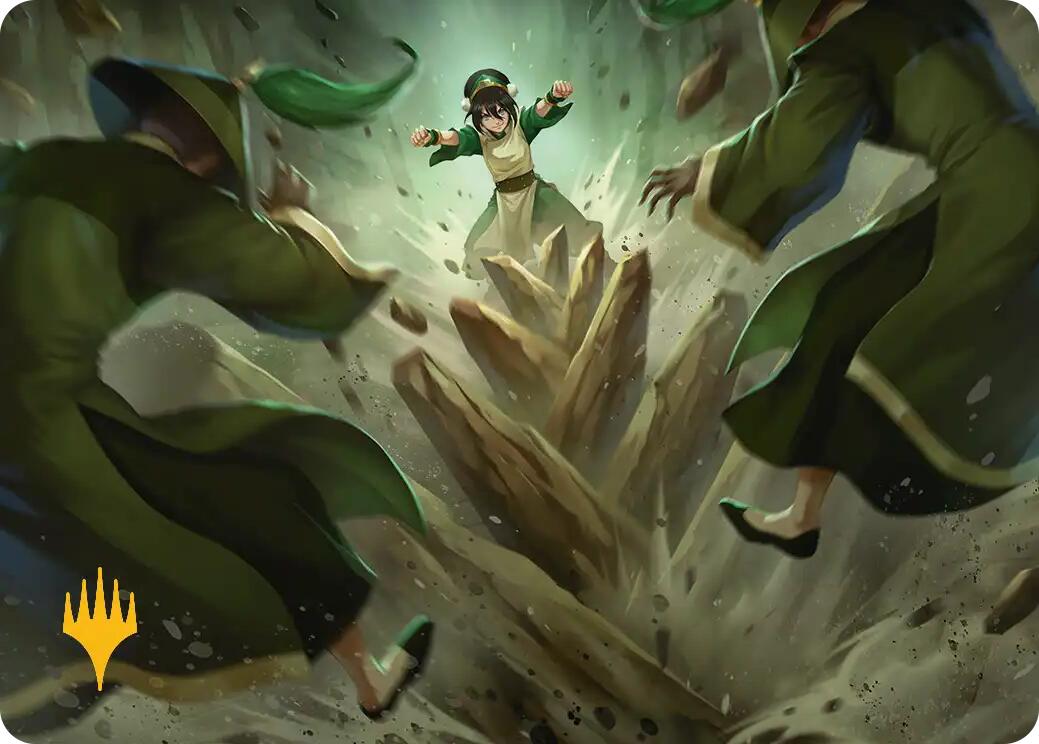 Rockalanche Art Card (Gold-Stamped Planeswalker Symbol) [Avatar: The Last Airbender Art Series] | Exor Games Dartmouth