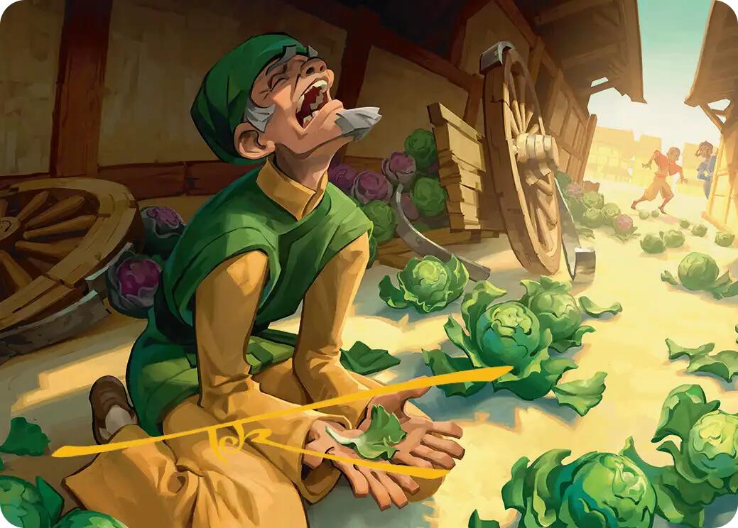 Unlucky Cabbage Merchant Art Card (Gold-Stamped Signature) [Avatar: The Last Airbender Art Series] | Exor Games Dartmouth