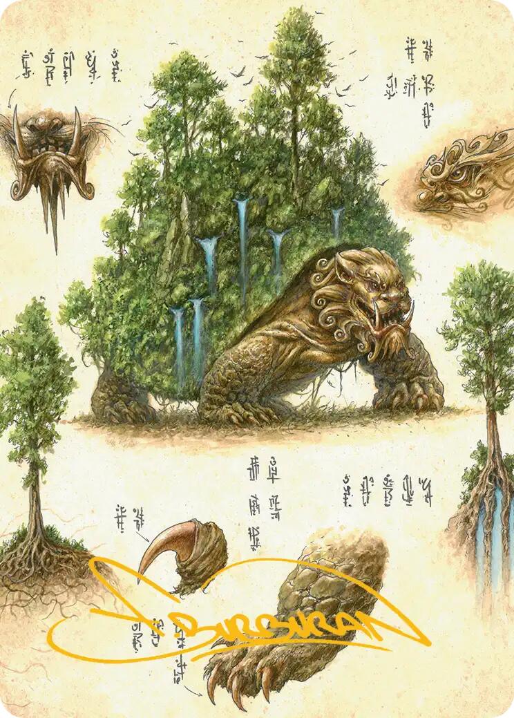 The Lion-Turtle Art Card (Gold-Stamped Signature) [Avatar: The Last Airbender Art Series] | Exor Games Dartmouth